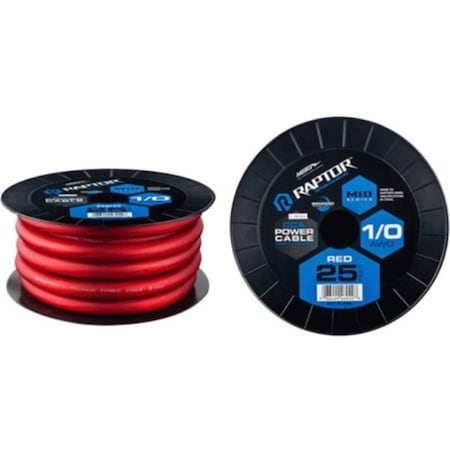 Metra Electronics Metra  25 ft. CCA Mid-Series Power Cable, Red METR4R0-25